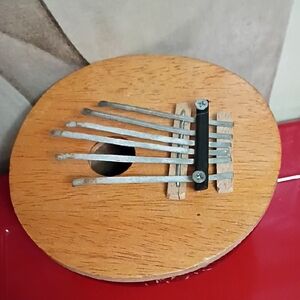 Handcrafted Coconut And Wood Thumb Piano Kalimba - Natural Wood Finish